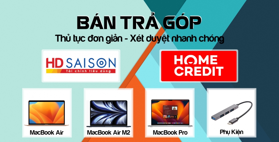 Mua MacBook cũ trả góp tại Mac Online