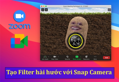 Snap Camera - Thêm filter hài hước trên Zoom, Google Meet,..